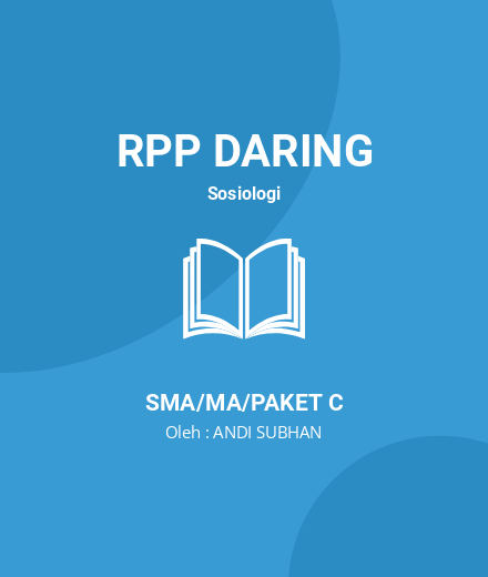Unduh RPP Daring Sosiologi KD 3.3 Semester Genap - RPP Daring Sosiologi Kelas 10 SMA/MA/Paket C Tahun 2024 Oleh ANDI SUBHAN (#10057)