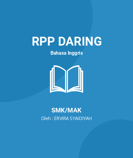 Unduh RPP Descriptive Text - RPP Daring Bahasa Inggris Kelas 10 SMK/MAK Tahun 2024 Oleh ERVIRA SYAIDIYAH (#10645)