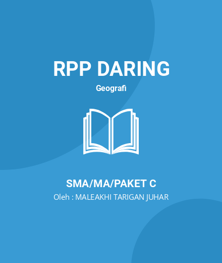 Unduh RPP Daring Ketahanan Pangan Maleakhi - RPP Daring Geografi Kelas 11 SMA/MA/Paket C Tahun 2024 Oleh MALEAKHI TARIGAN JUHAR (#110048)