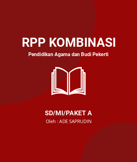 Unduh RPP Do’a - RPP Kombinasi Pendidikan Agama Dan Budi Pekerti Kelas 3 SD/MI/Paket A Tahun 2023 Oleh ADE SAPRUDIN (#11255)