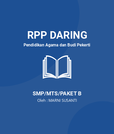 Unduh RPP Daring PAI Kelas 8 Semester 1&2 COVID 19 - RPP Daring Pendidikan Agama dan Budi Pekerti Kelas 8 SMP/MTS/Paket B Tahun 2024 oleh MARNI SUSANTI (#118008)