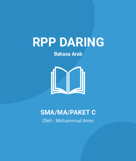 Unduh RPP الكتابة في الباب الخامس - RPP Daring Bahasa Arab Kelas 10 SMA/MA/Paket C Tahun 2022 Oleh Mohammad Amin (#120)