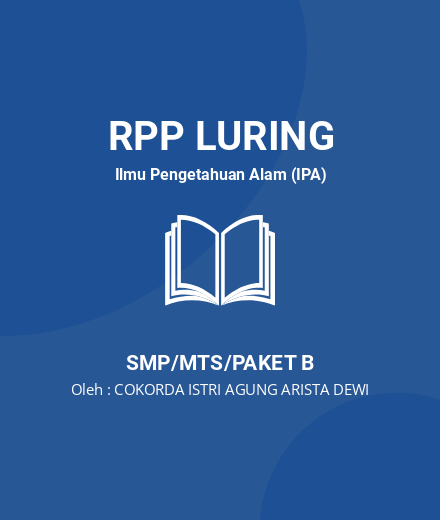 Unduh RPP Energi Dalam Sistem Kehidupan - RPP Luring Ilmu Pengetahuan Alam (IPA) Kelas 7 SMP/MTS/Paket B Tahun 2024 Oleh COKORDA ISTRI AGUNG ARISTA DEWI (#14335)