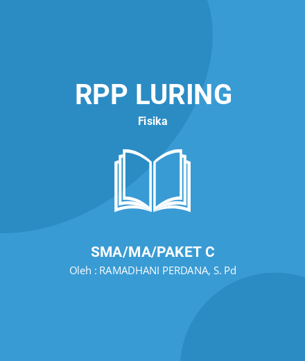 Unduh RPP Elastisitas Kelas XI - RPP Luring Fisika Kelas 11 SMA/MA/Paket C Tahun 2024 oleh RAMADHANI PERDANA, S. Pd (#143489)