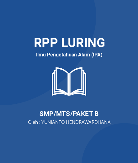 Unduh RPP Energi Listrik - RPP Luring Ilmu Pengetahuan Alam (IPA) Kelas 9 SMP/MTS/Paket B Tahun 2024 oleh YUNIANTO HENDRAWARDHANA (#143554)