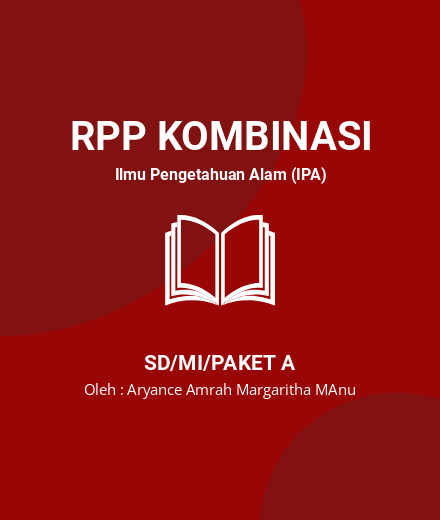 Unduh RPP Energi Dan Perubahannya - RPP Kombinasi Ilmu Pengetahuan Alam (IPA) Kelas 6 SD/MI/Paket A Tahun 2024 Oleh Aryance Amrah Margaritha MAnu (#14387)