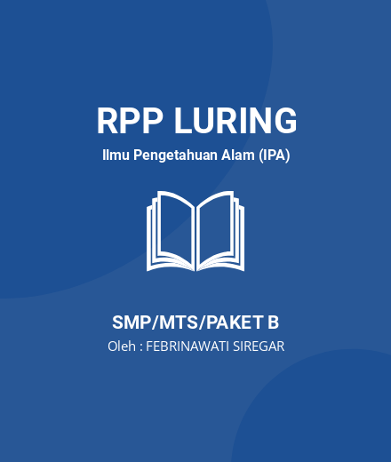 Unduh RPP GETARAN - RPP Luring Ilmu Pengetahuan Alam (IPA) Kelas 8 SMP/MTS/Paket B Tahun 2024 Oleh FEBRINAWATI SIREGAR (#145373)