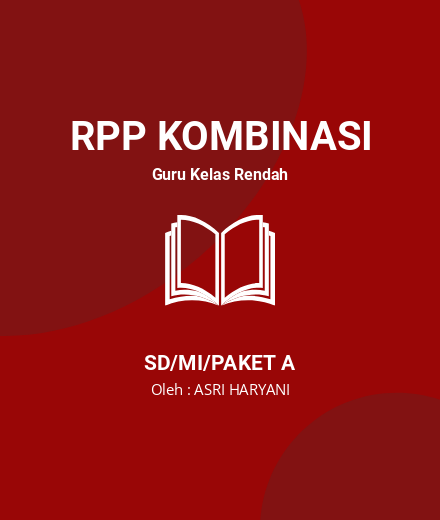 Unduh RPP KELAS 1 TEMA 8 PERISTIWA ALAM - RPP Kombinasi Guru Kelas Rendah Kelas 1 SD/MI/Paket A Tahun 2024 Oleh ASRI HARYANI (#150628)