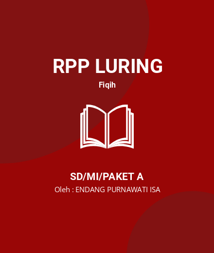 Unduh RPP Fikih Kelas 5 Tentang Haid - RPP Luring Fiqih Kelas 5 SD/MI/Paket A Tahun 2023 Oleh ENDANG PURNAWATI ISA (#15476)