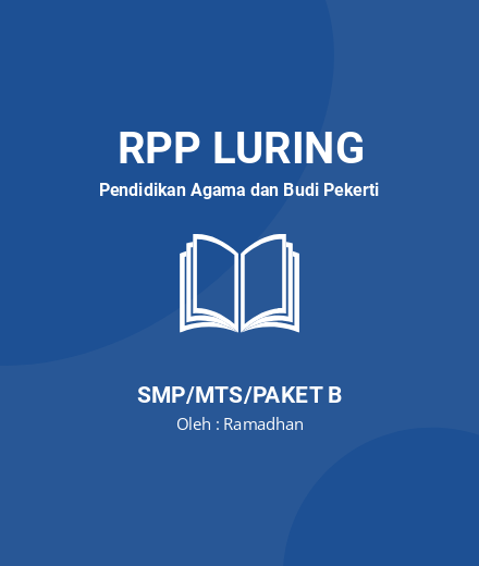 Unduh RPP LURING AG. KHATOLIK SMP KELAS 7 FULL 1 TAHUN - RPP Luring Pendidikan Agama Dan Budi Pekerti Kelas 7 SMP/MTS/Paket B Tahun 2024 Oleh Ramadhan (#162502)