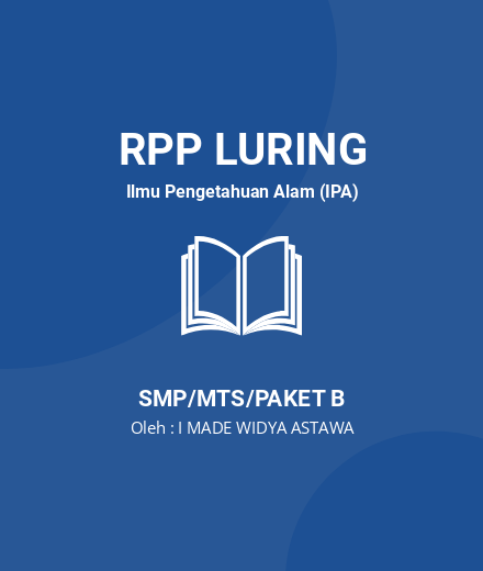 Unduh RPP MATERI PERUBAHAN IKLIM - RPP Luring Ilmu Pengetahuan Alam (IPA) Kelas 7 SMP/MTS/Paket B Tahun 2024 Oleh I MADE WIDYA ASTAWA (#182687)