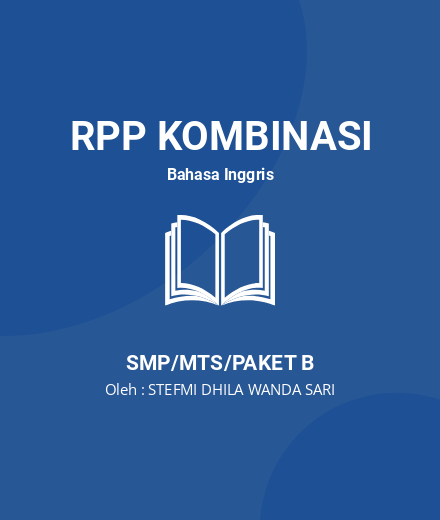 Unduh RPP Narrative Text - RPP Kombinasi Bahasa Inggris Kelas 9 SMP/MTS/Paket B Tahun 2024 Oleh STEFMI DHILA WANDA SARI (#183773)