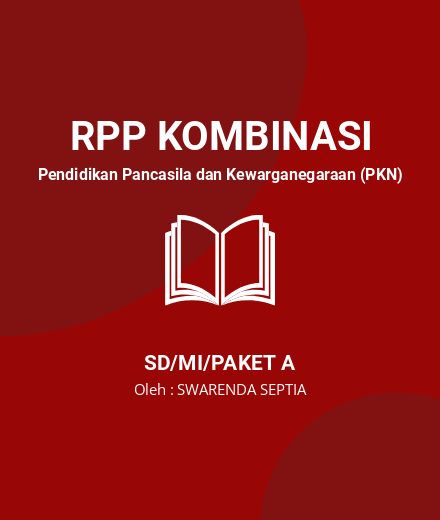Unduh RPP Hidup Rukun Dalam Persatuan - RPP Kombinasi Pendidikan Pancasila Dan Kewarganegaraan (PKN) Kelas 6 SD/MI/Paket A Tahun 2024 Oleh SWARENDA SEPTIA (#18499)