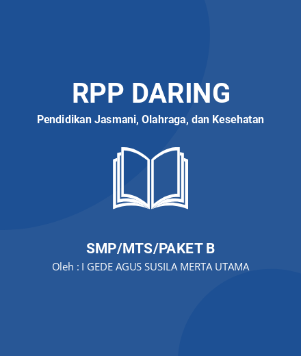 Unduh RPP PERMAINAN BOLA BESAR (SEPAK BOLA) - RPP Daring Pendidikan Jasmani, Olahraga, Dan Kesehatan Kelas 8 SMP/MTS/Paket B Tahun 2024 Oleh I GEDE AGUS SUSILA MERTA UTAMA (#187361)