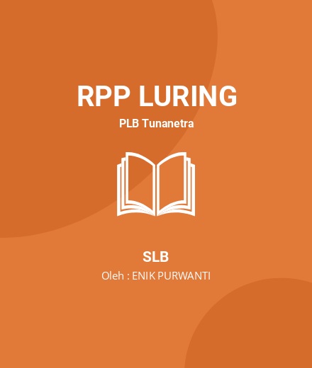 Unduh RPP SDLB - RPP Luring PLB Tunanetra SLB Tahun 2023 Oleh ENIK PURWANTI (#192175)