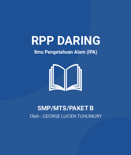 Unduh RPP Sistem Pencernaan Kelas 8 - RPP Daring Ilmu Pengetahuan Alam (IPA) Kelas 8 SMP/MTS/Paket B Tahun 2025 oleh GEORGE LUCIEN TUHUMURY (#198180)