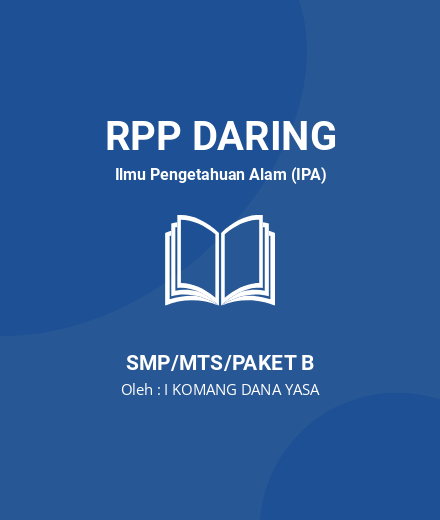 Unduh RPP Struktur Dan Fungsi Jaringan Tumbuhan - RPP Daring Ilmu Pengetahuan Alam (IPA) Kelas 8 SMP/MTS/Paket B Tahun 2025 oleh I KOMANG DANA YASA (#199678)