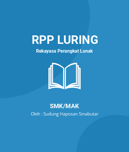 Unduh RPP Struktur Hirarki Basis Data - RPP Luring Rekayasa Perangkat Lunak Kelas 11 SMK/MAK Tahun 2023 Oleh Sudung Haposan Sinabutar (#199699)