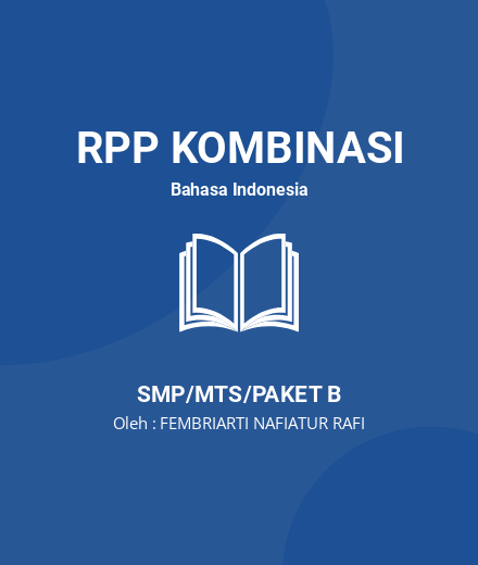 Unduh RPP Teks Cerpen Kelas 9 - RPP Kombinasi Bahasa Indonesia Kelas 9 SMP/MTS/Paket B Tahun 2024 Oleh FEMBRIARTI NAFIATUR RAFI (#200455)