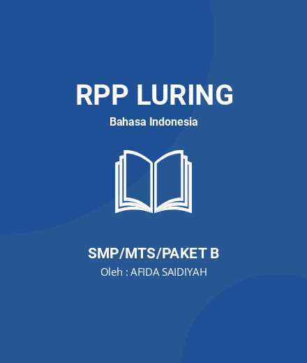 Unduh RPP TEKS FABEL - RPP Luring Bahasa Indonesia Kelas 7 SMP/MTS/Paket B Tahun 2024 Oleh AFIDA SAIDIYAH (#200727)