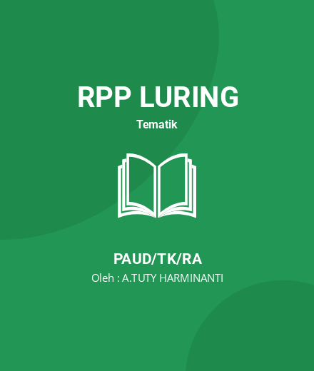 Unduh RPP Sayur Kesukaanku - RPP Luring Tematik PAUD/TK/RA Tahun 2025 Oleh A.TUTY HARMINANTI (#211417)