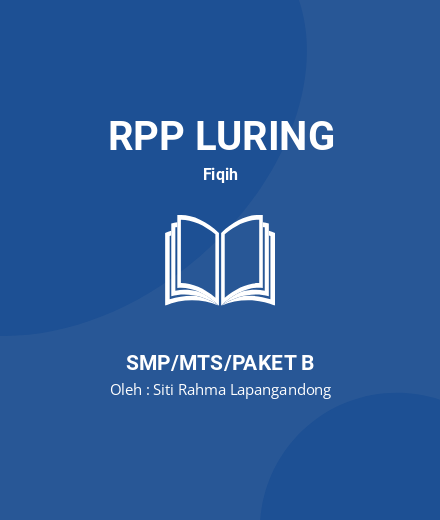 Unduh RPP Sedekah, Hibah Dan Hadiah - RPP Luring Fiqih Kelas 8 SMP/MTS/Paket B Tahun 2024 Oleh Siti Rahma Lapangandong (#211480)