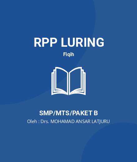 Unduh RPP Sedekah,Hibah, Dan Hadiah - RPP Luring Fiqih Kelas 8 SMP/MTS/Paket B Tahun 2024 Oleh Drs. MOHAMAD ANSAR LATJURU (#211488)