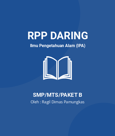 Unduh RPP KALOR DAN PERPINDAHANNYA - RPP Daring Ilmu Pengetahuan Alam (IPA) Kelas 7 SMP/MTS/Paket B Tahun 2025 oleh Ragil Dimas Pamungkas (#21261)