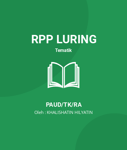 Unduh RPP Tanaman/Buah Pisang - RPP Luring Tematik PAUD/TK/RA Tahun 2025 Oleh KHALISHATIN HILYATIN (#216816)