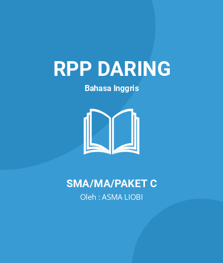 Unduh RPP Teks Khusus Bentuk Pemberitahuan (Announcement) - RPP Daring Bahasa Inggris Kelas 10 SMA/MA/Paket C Tahun 2024 oleh ASMA LIOBI (#218589)