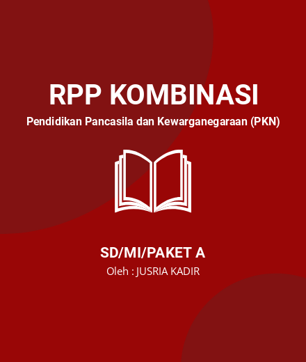 Unduh RPP Tema Kepemimpinan - RPP Kombinasi Pendidikan Pancasila Dan Kewarganegaraan (PKN) Kelas 6 SD/MI/Paket A Tahun 2024 Oleh JUSRIA KADIR (#222004)