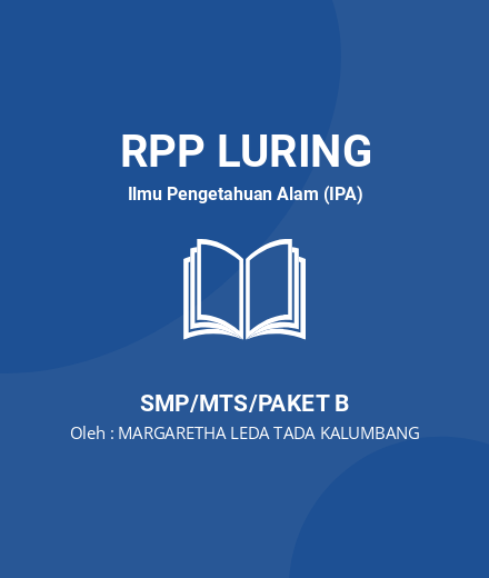 Unduh RPP USAHA DAN PESWAT SEDERHANA - RPP Luring Ilmu Pengetahuan Alam (IPA) Kelas 8 SMP/MTS/Paket B Tahun 2024 Oleh MARGARETHA LEDA TADA KALUMBANG (#230950)