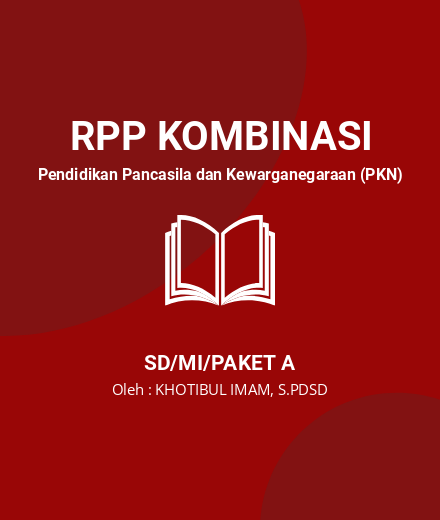 Unduh RPP Kerja Sama - RPP Kombinasi Pendidikan Pancasila Dan Kewarganegaraan (PKN) Kelas 4 SD/MI/Paket A Tahun 2024 Oleh KHOTIBUL IMAM, S.PDSD (#24856)