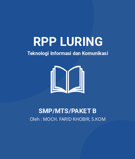 Unduh RPP Manipulasi Data Pada Tabel Excel - RPP Luring Teknologi Informasi Dan Komunikasi Kelas 8 SMP/MTS/Paket B Tahun 2024 Oleh MOCH. FARID KHOBIR, S.KOM (#31914)