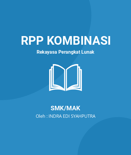 Unduh RPP Pemograman Berorientasi Objek - RPP Kombinasi Rekayasa Perangkat Lunak Kelas 11 SMK/MAK Tahun 2024 Oleh INDRA EDI SYAHPUTRA (#41732)