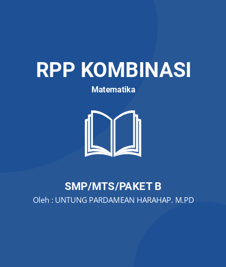 Unduh RPP Persegi Panjang - RPP Kombinasi Matematika Kelas 7 SMP/MTS/Paket B Tahun 2024 oleh UNTUNG PARDAMEAN HARAHAP. M.PD (#47892)