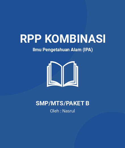 Unduh RPP Rangka Dan Sendi Pada Manusia - RPP Kombinasi Ilmu Pengetahuan Alam (IPA) Kelas 8 SMP/MTS/Paket B Tahun 2024 Oleh Nasrul (#51107)