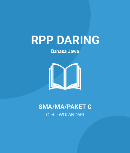 Unduh RPP DARING AKSARA JAWA SANDHANGAN MANDASWARA - RPP Daring Bahasa Jawa Kelas 10 SMA/MA/Paket C Tahun 2024 Oleh WULANDARI (#76549)